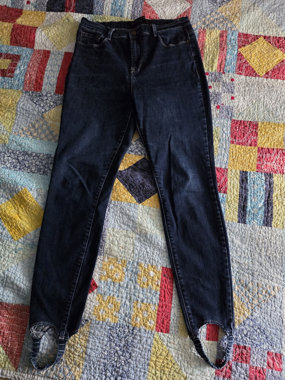 Boston Proper Dark Blue Skinny Stirrup Jeans